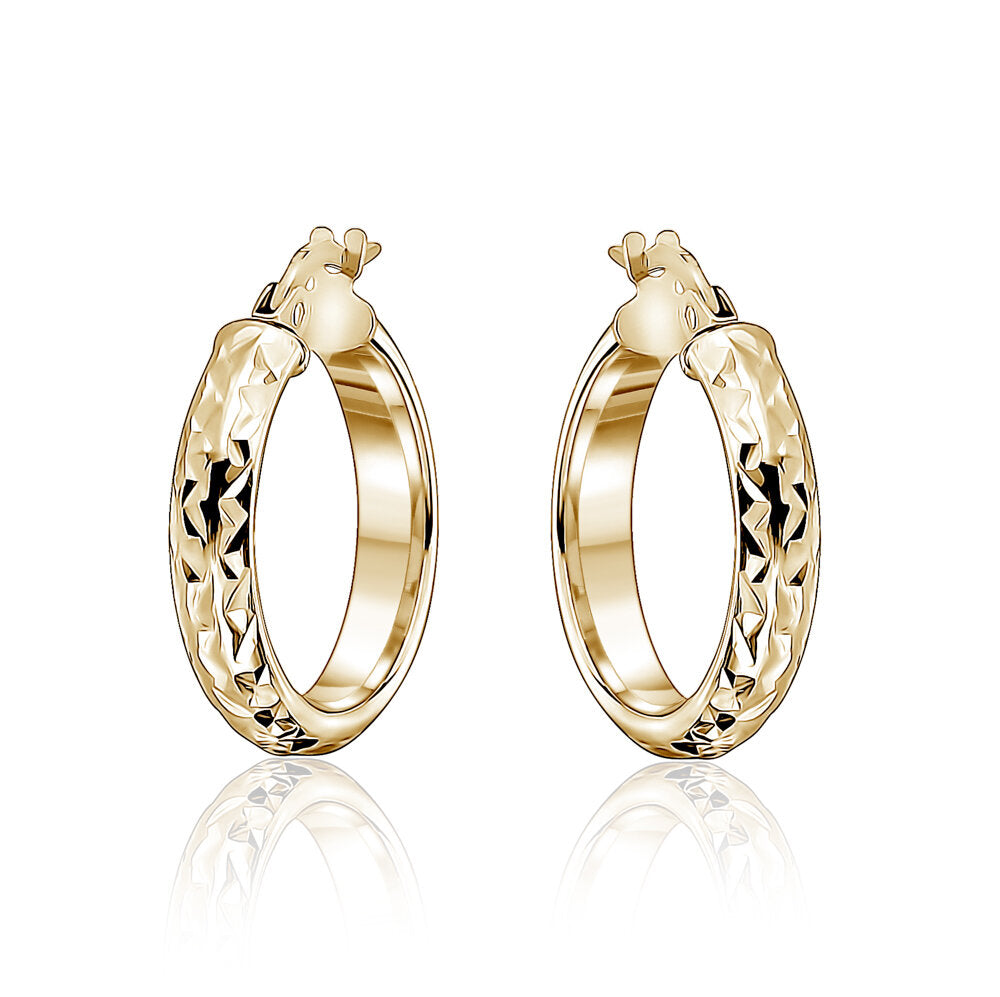10k Yellow Hoops