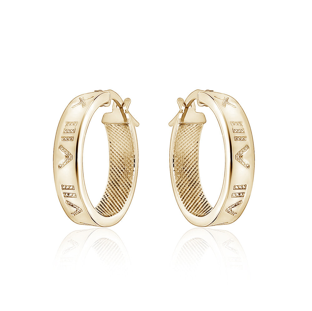 10k Yellow Hoops Roman Numeral