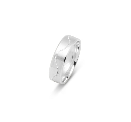 10K WEDDING BAND FANCY