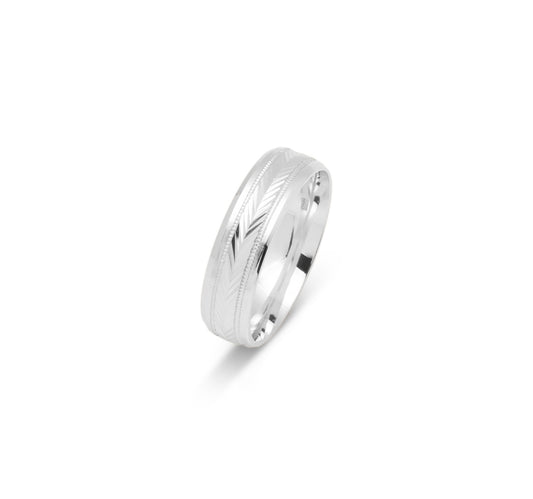 10K WEDDING BAND FANCY