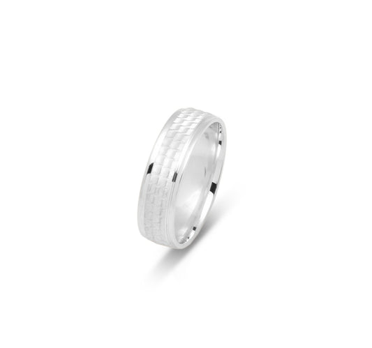 10K WEDDING BAND FANCY