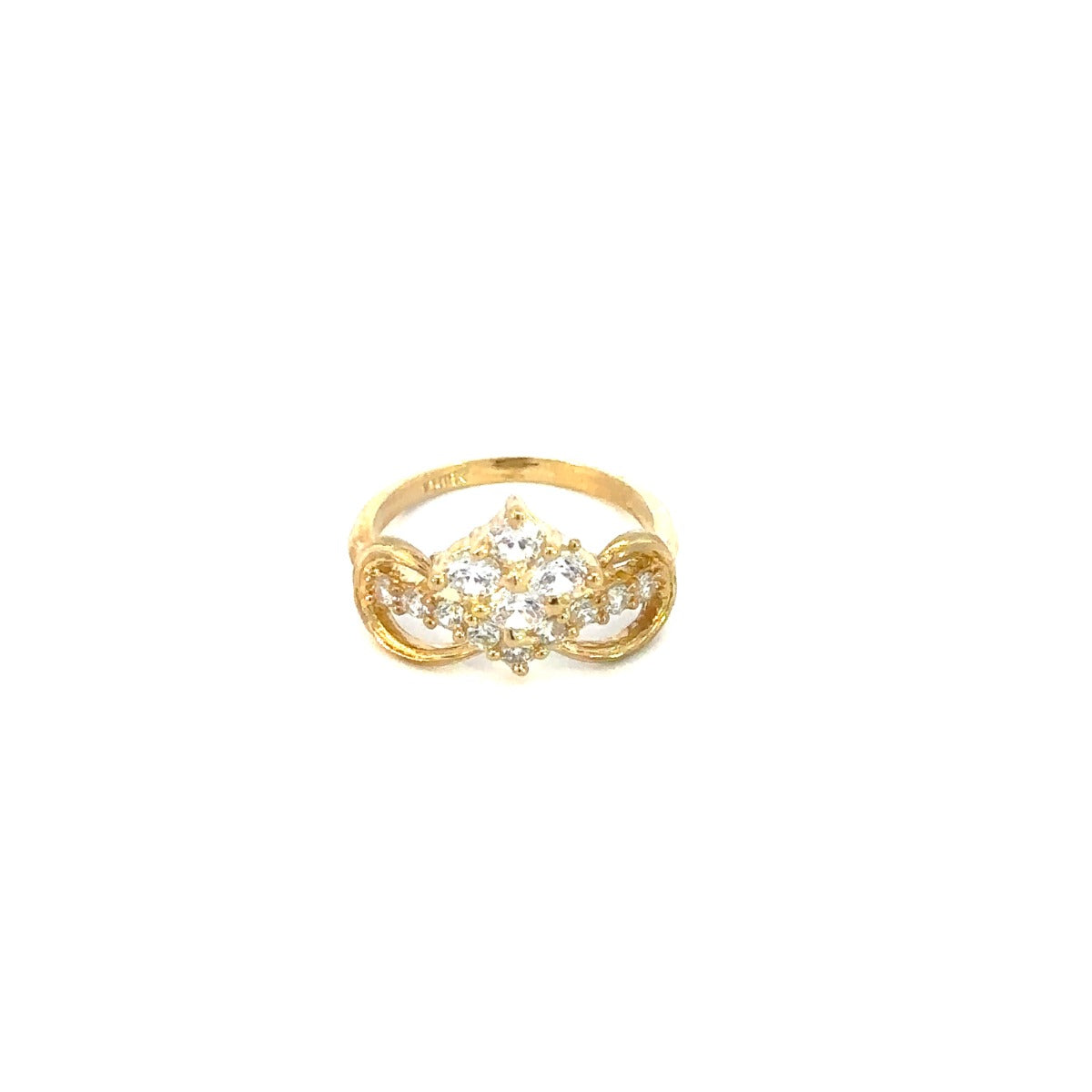 10KY CZ CROWN RING VUSKR-202