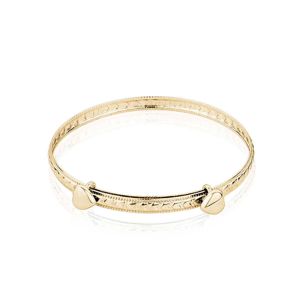 10k Yellow Gold Adjustable Baby Bangles