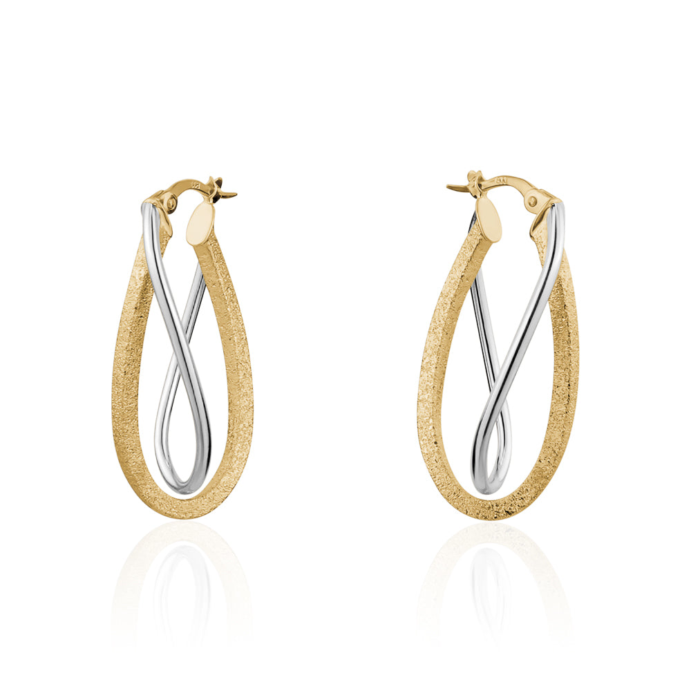 10KTT OVAL HOOP