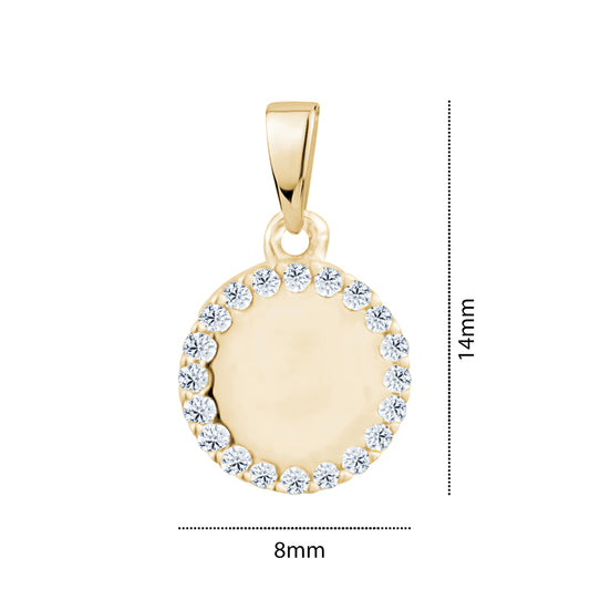 10KY SMALL CIRCLE CHARM Z-3161