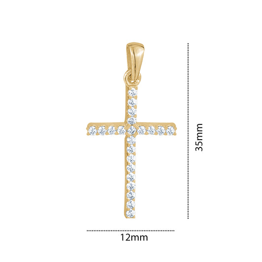 10KYCZ CROSS CHARM SMALL