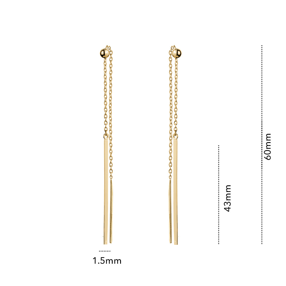 10KY PULL THROUGH EARRING Z-5080