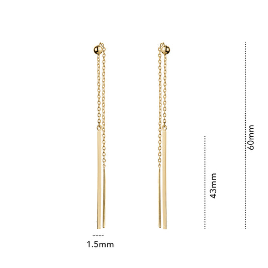10KY PULL THROUGH EARRING Z-5080