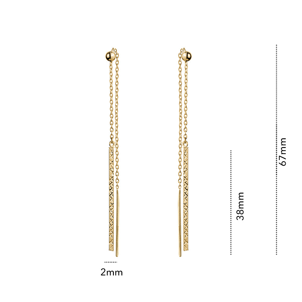 10KY PULL THROUGH EARRING Z-5082