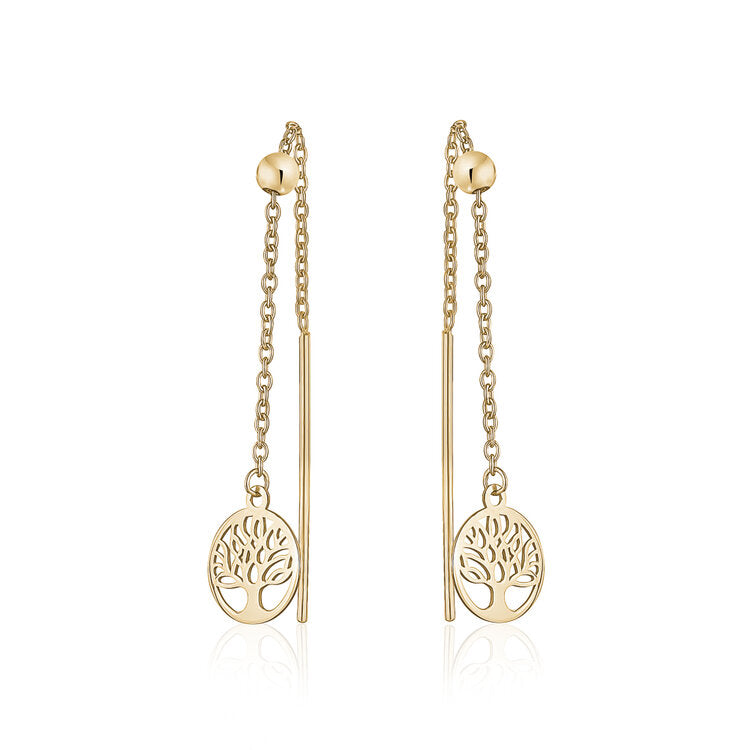 10K PULL THROUGH EARRING