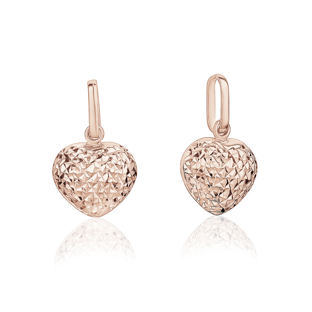 10K HEART CHARM