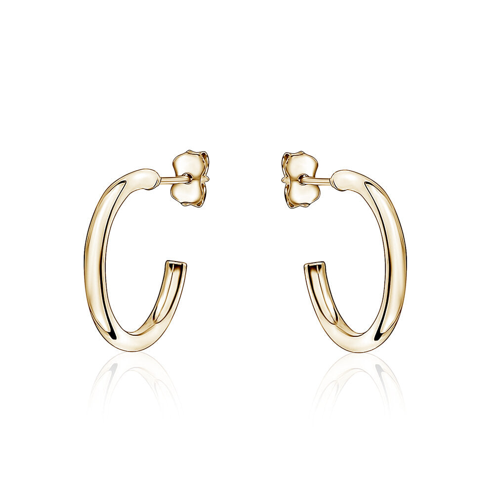 10k Yellow Gold Small Hoops Studs