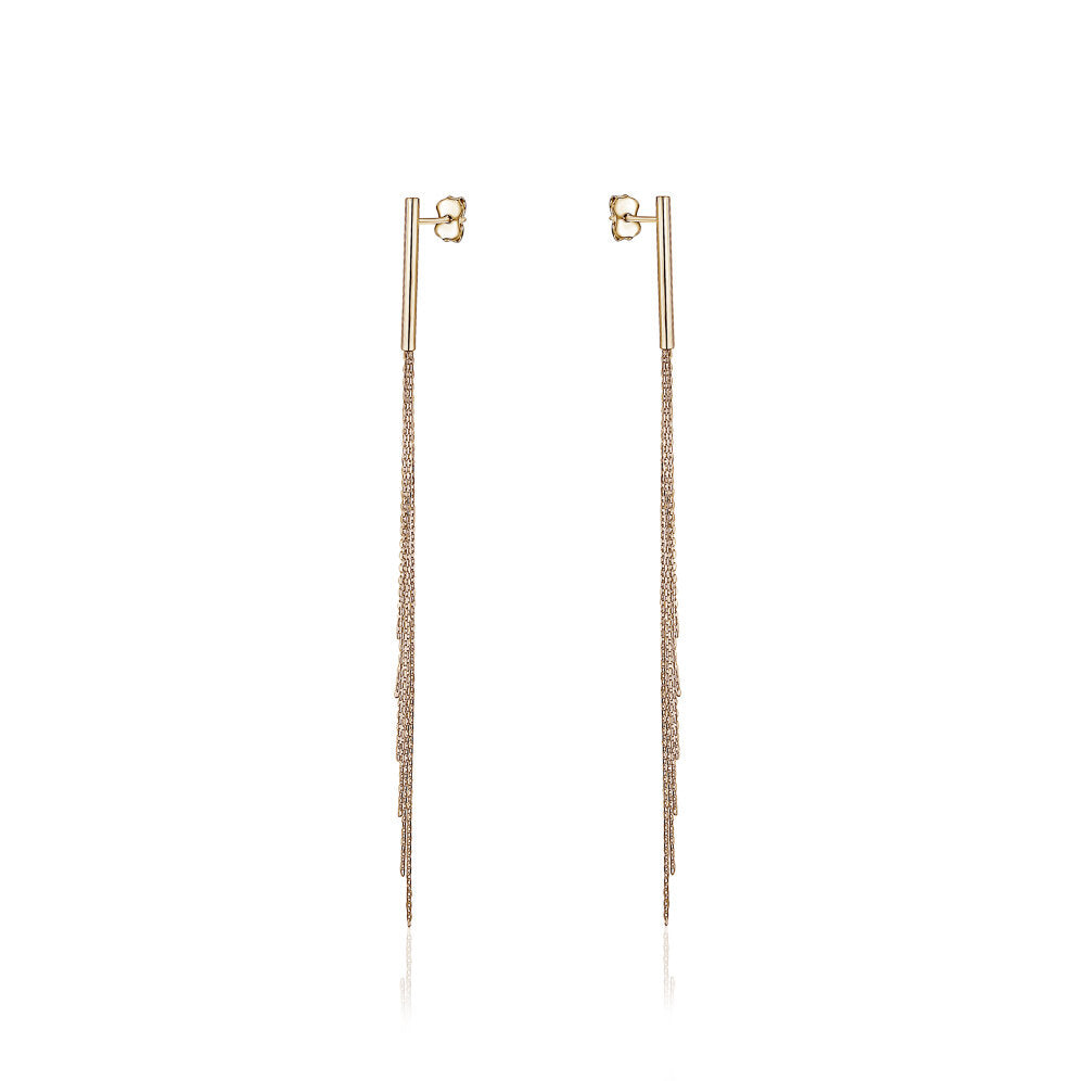 10k Yellow Gold Sexy Waterfall Earrings