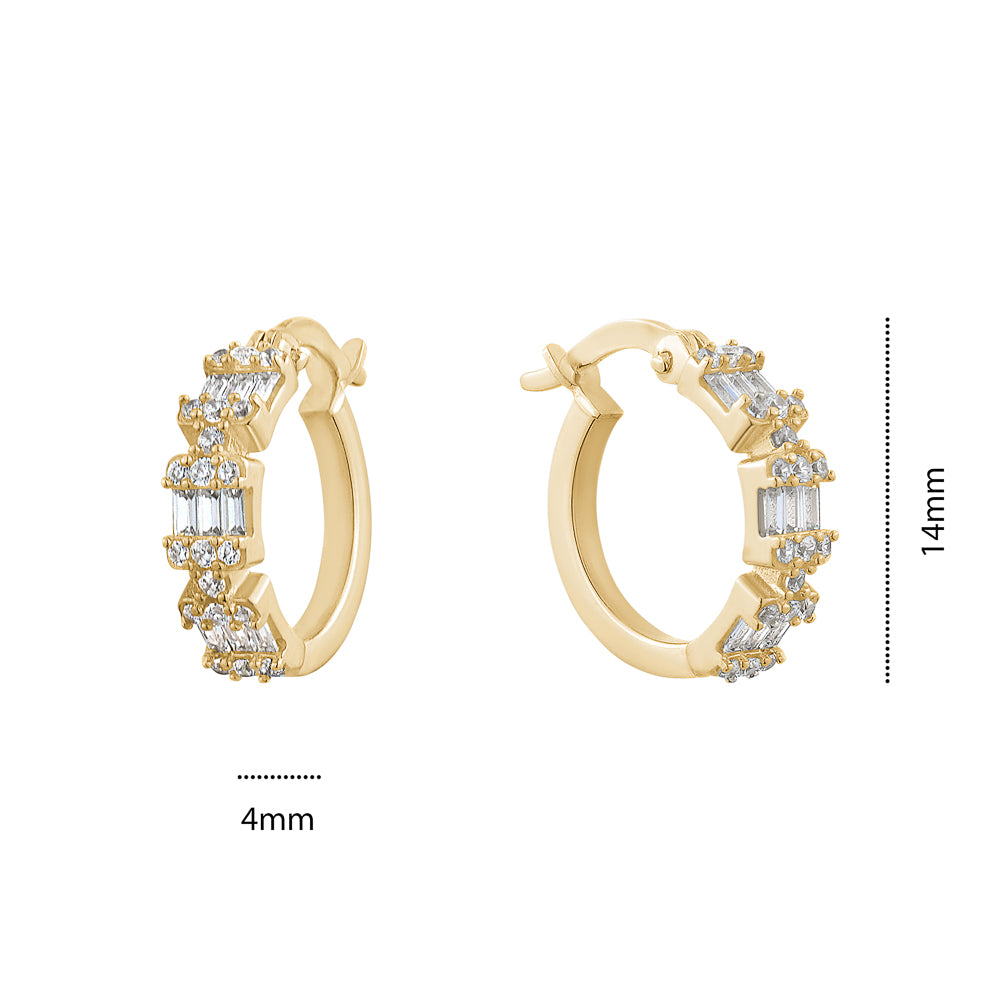NEW!! 10KY HOOPS WITH CZ'S