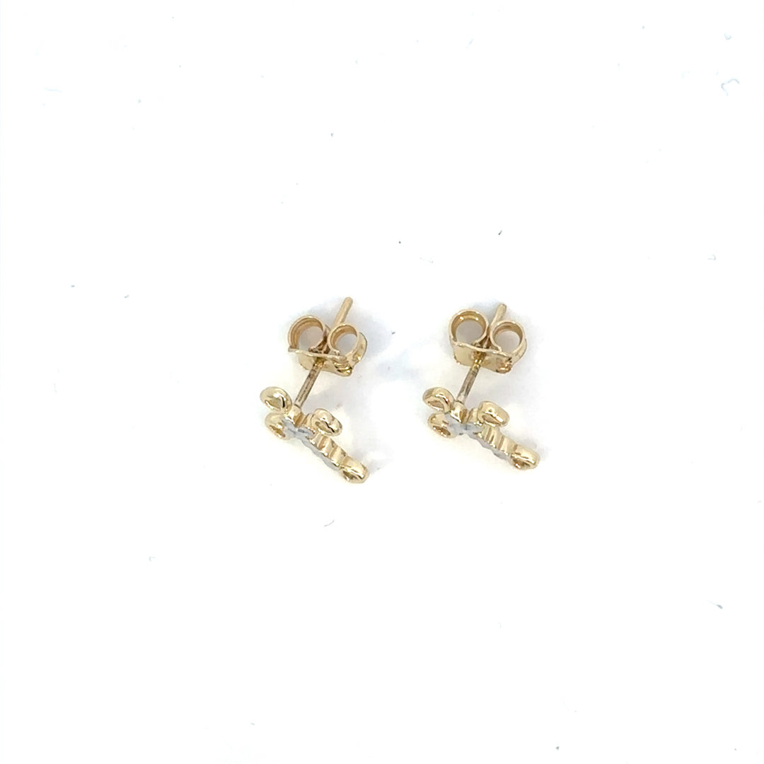 10KTT CROSS STUDS ZGL-6117