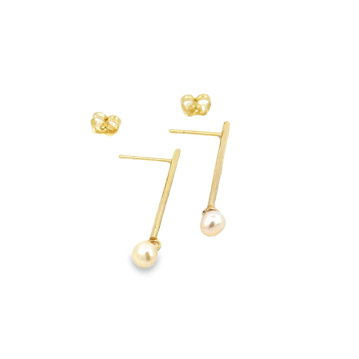 10KY DROP STUDS WITH PEARLS ZGL-6140