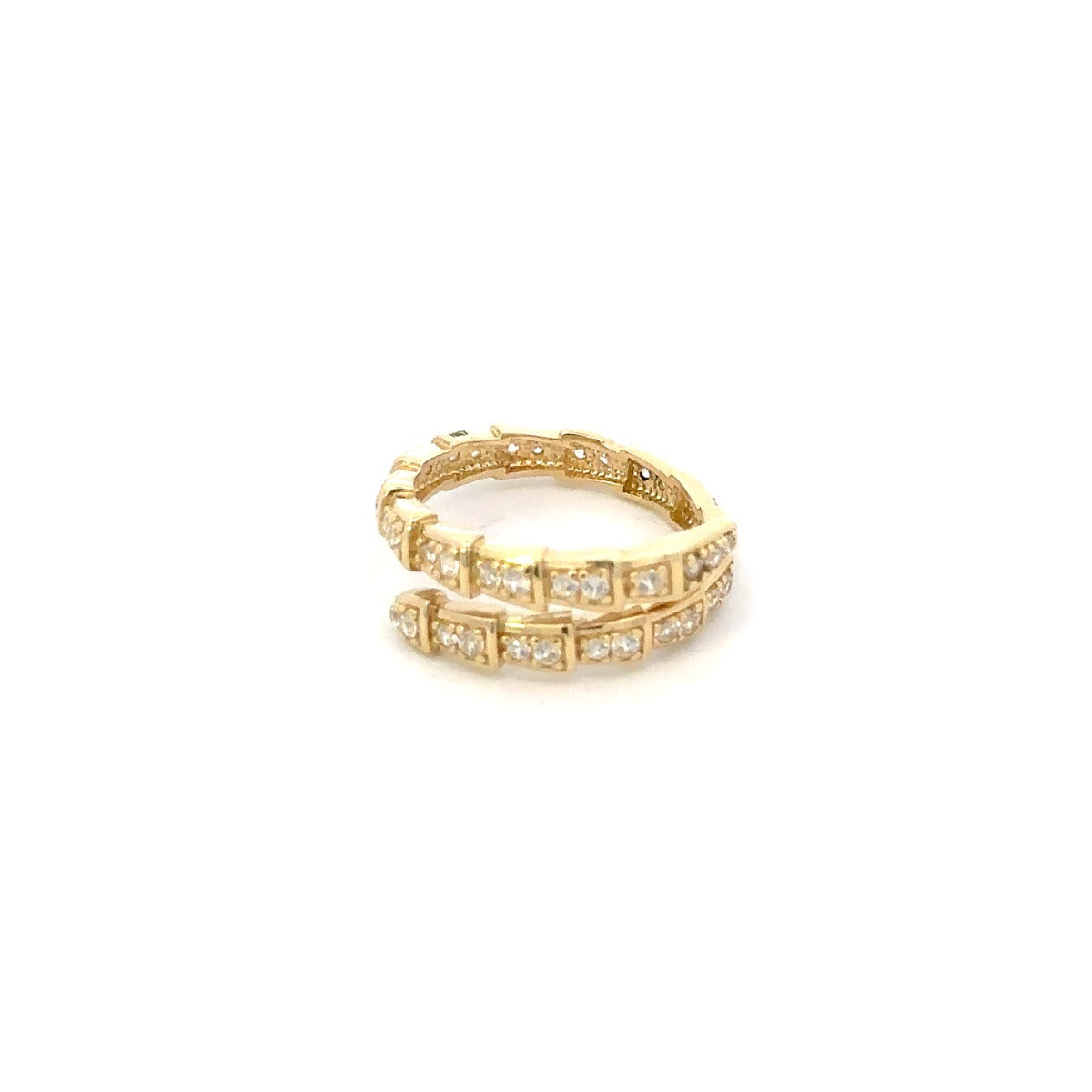 10KY CZ SNAKE RING ZJFR-0046