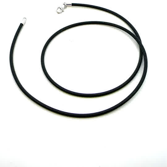 2MM BLACK RUBBER CORD