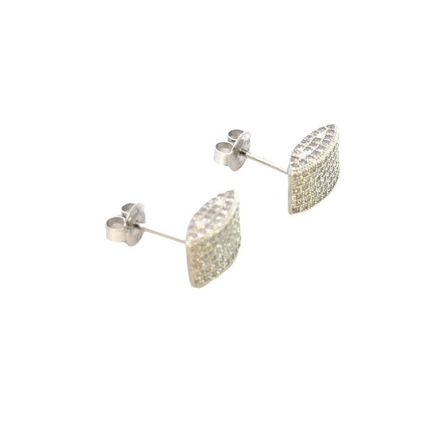 SILVER MICRO PAVE CZ STUDS ZS-4475
