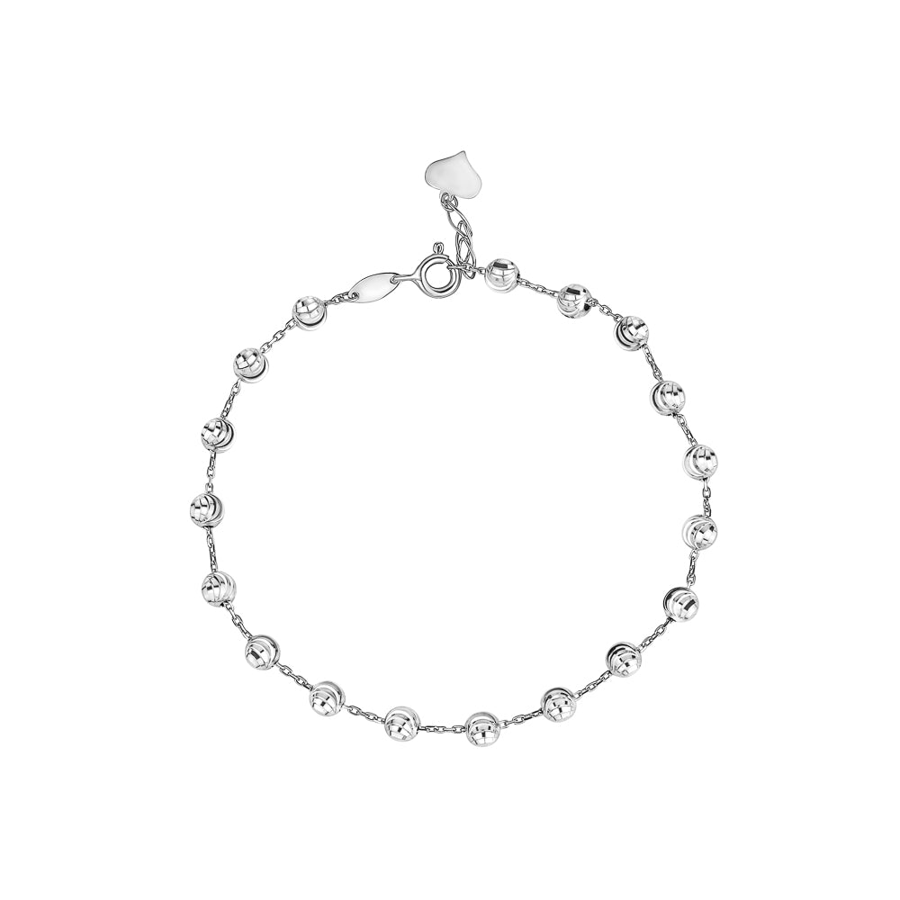 Sterling Silver RH DC Ball Bracelet