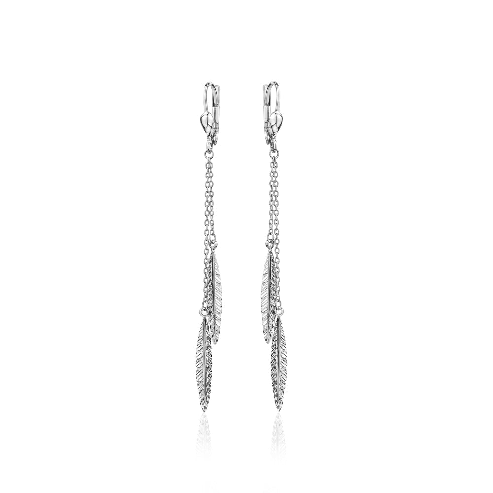 Sterling Silver Double Strand Leafs