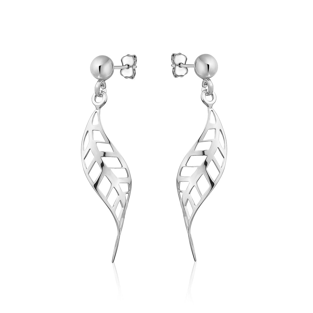 Sterling Silver Swivel Drop Earrings