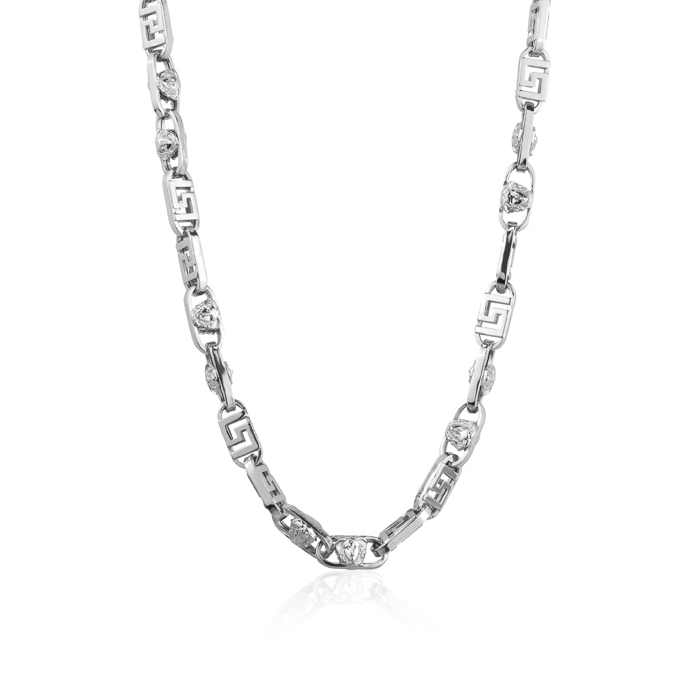 STERLING SILVER HOLLOW NECKLACE ZS-4735