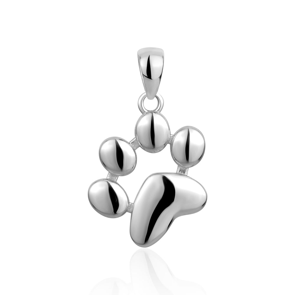 STERLING SILVER DOG PAW ZS-4742