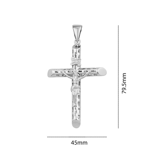 STERLING SILVER XLARGE CRUSIFIX ZS-1336