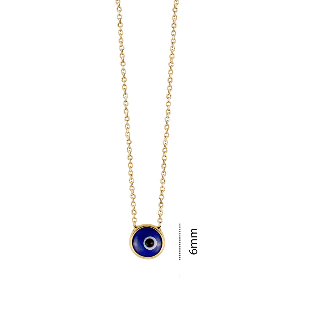 10KY TINY SINGLE EVIL EYE ON CHAIN
