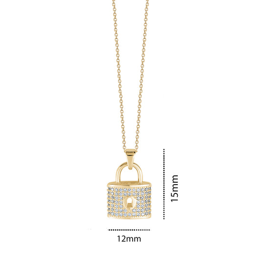 10KY CZ LOCK WITH KEYHOLE
