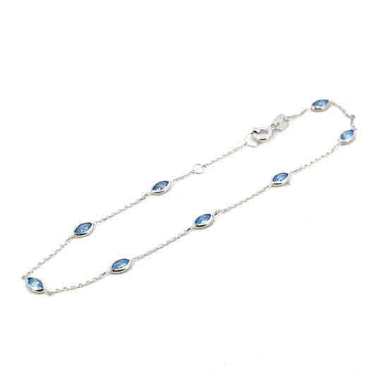 10KW CHAIN WITH BLUE STONES