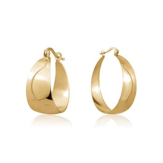 STERLING SILVER GP PIRATE HOOPS SMALL