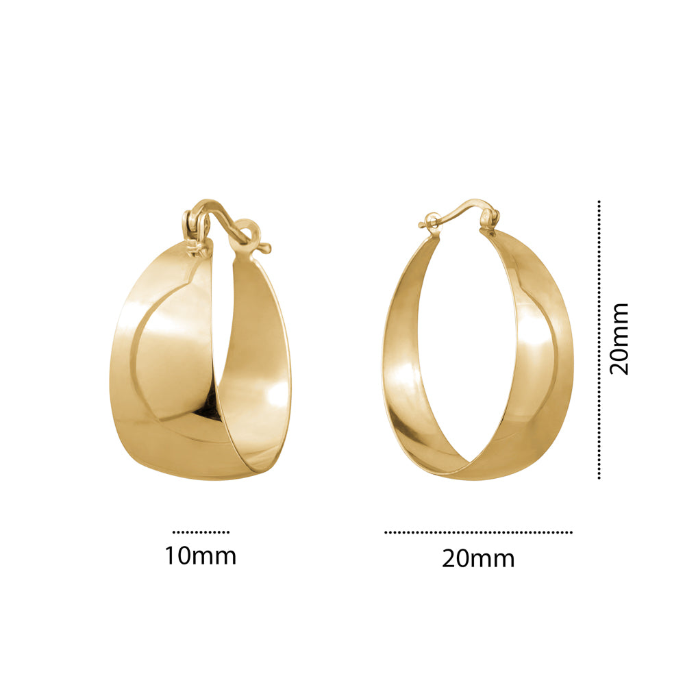 STERLING SILVER GP PIRATE HOOPS SMALL