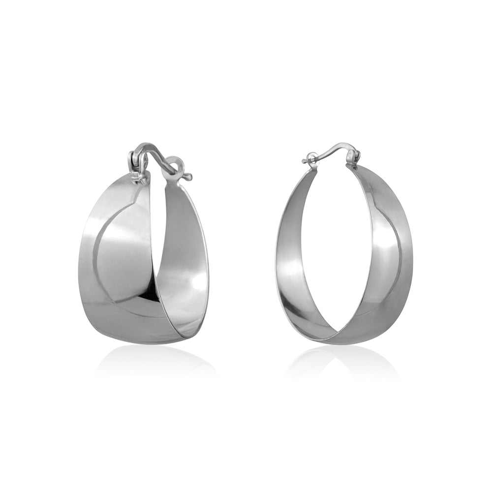 STERLING SILVER PIRATE HOOPS SMALL