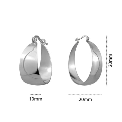 STERLING SILVER PIRATE HOOPS SMALL