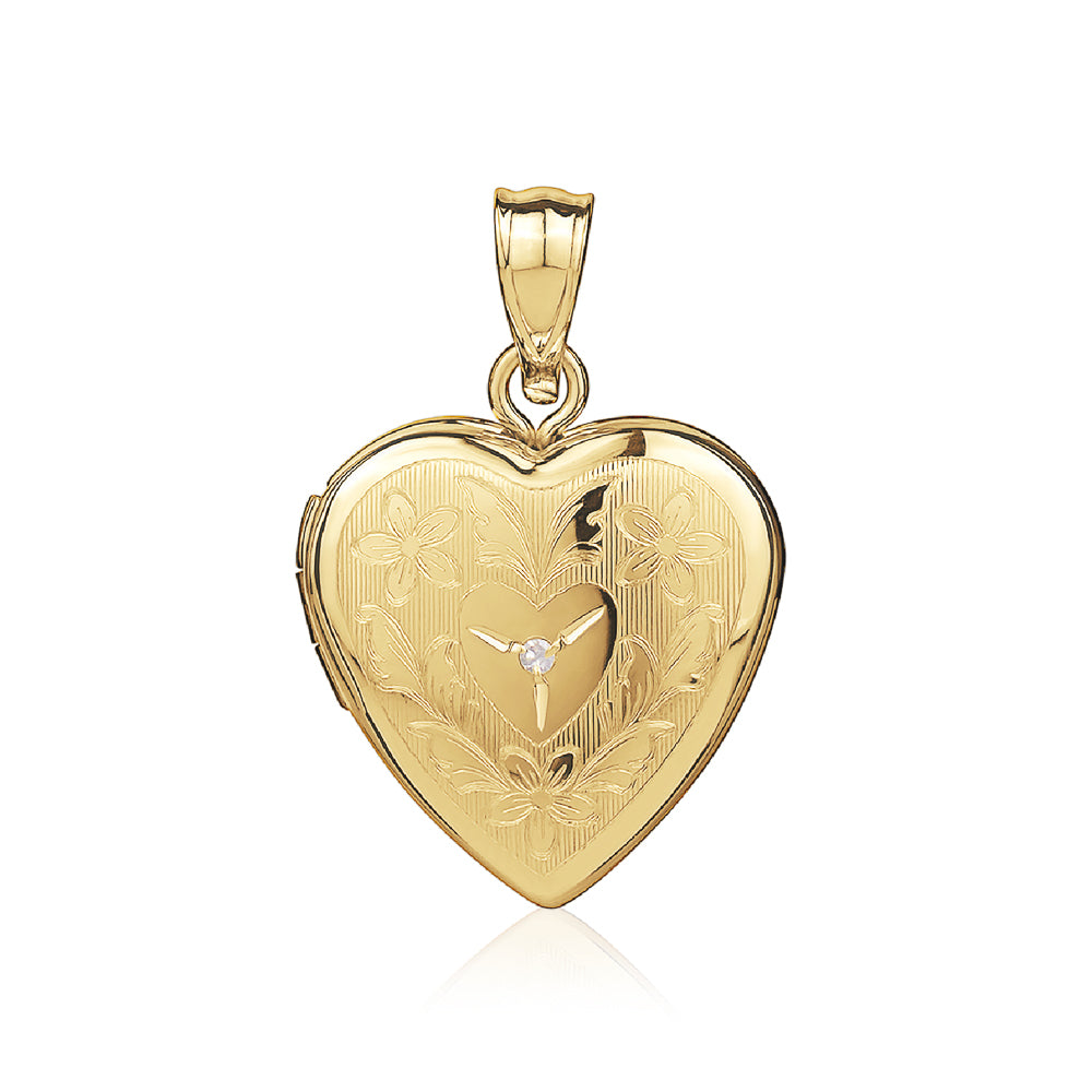 14KY HEART LOCKET 14K20175D