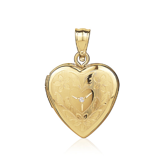 14KY HEART LOCKET 14K20175D