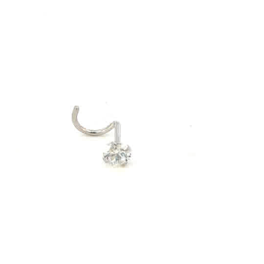 14KW CZ NOSE STUD