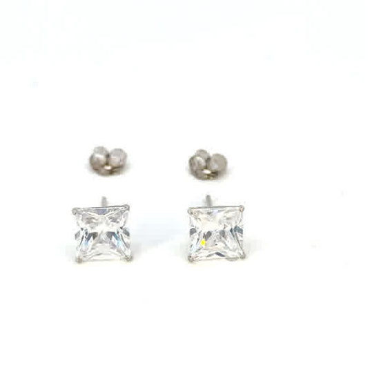 14KW SUPER LIGHT CZ STUDS SQUARE