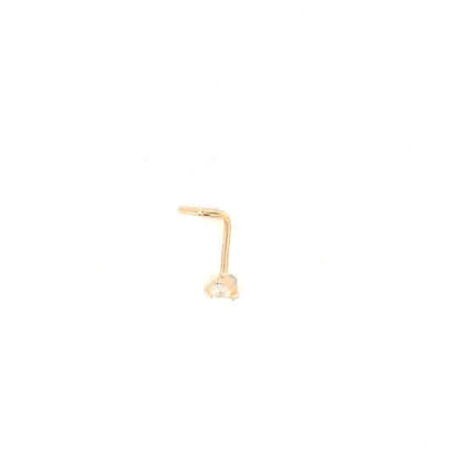 14KY CZ NOSE STUD