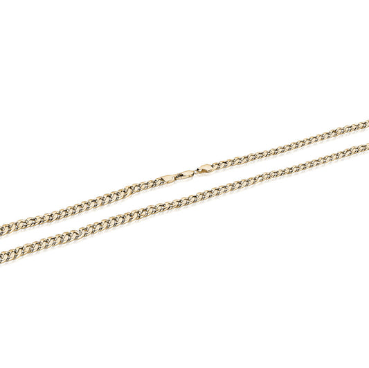 10k Yellow Gold Solid Miami Chains Chains