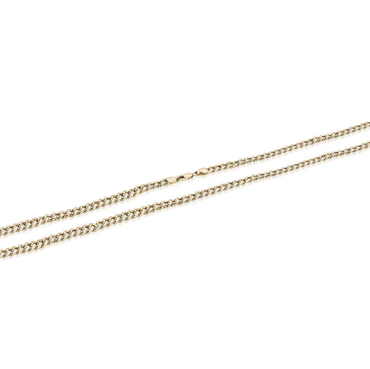 10k Yellow Gold Solid Miami Chains Chains