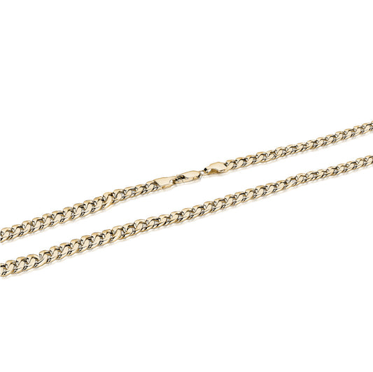 10k Yellow Gold Solid Miami Chains Chains