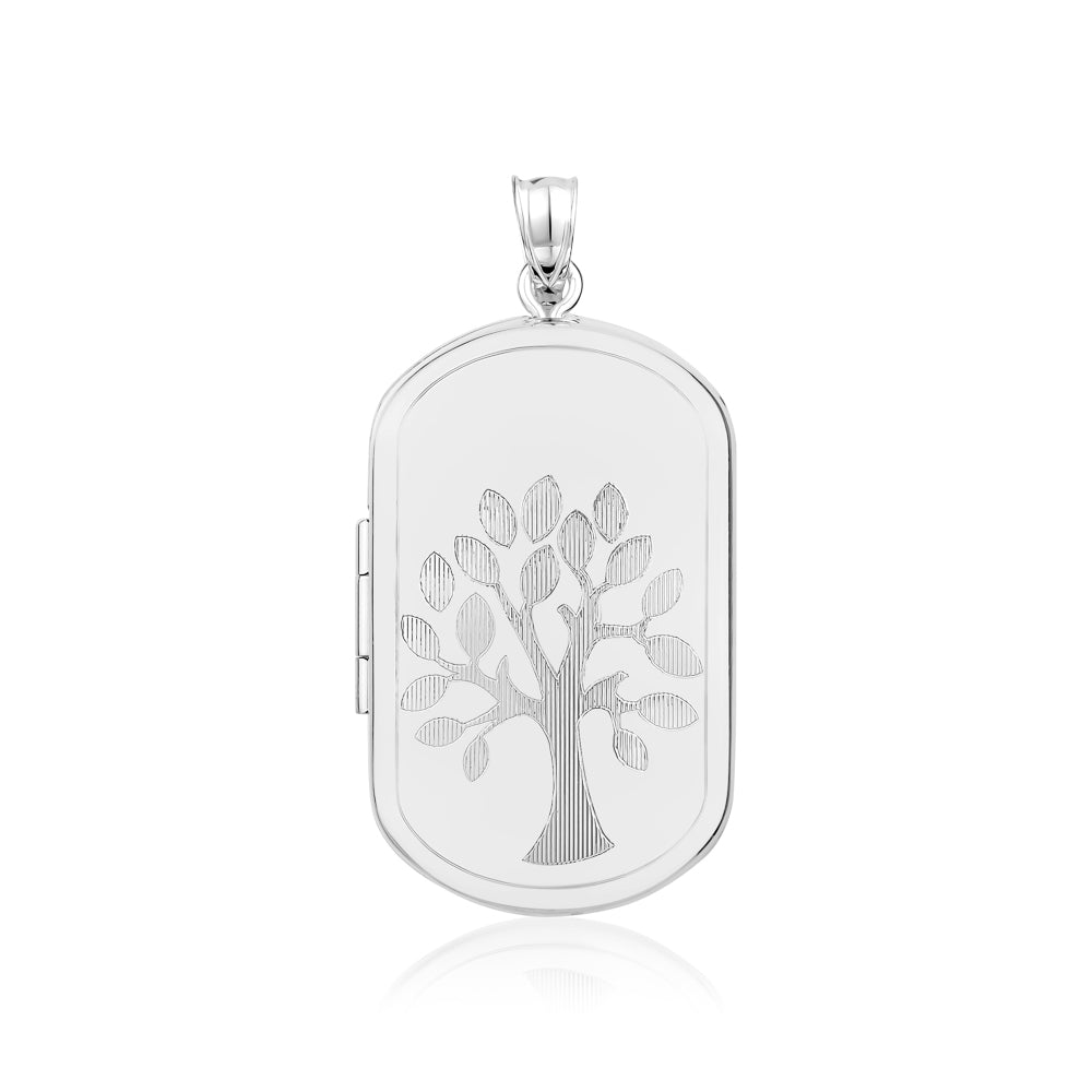 STERLING SILVER LOCKET 366SSRH