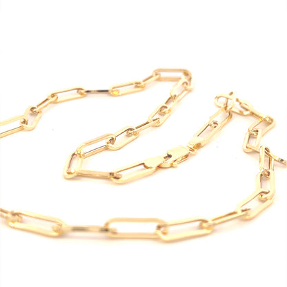 10K 4.5 MM LIGHT PAPERCLIP CHAIN