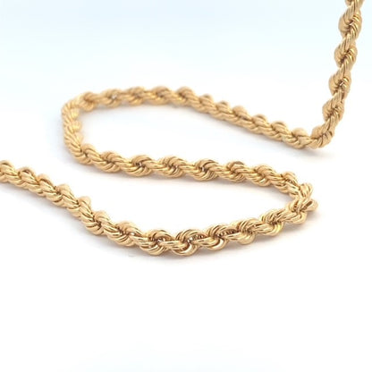 10KY 4MM HOLLOW ROPE CHAIN