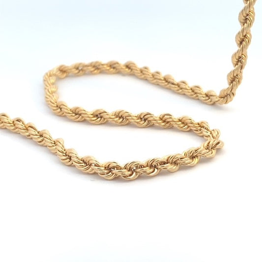 10KY 4MM HOLLOW ROPE CHAIN