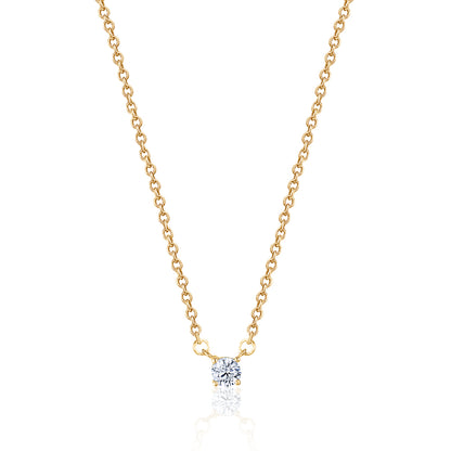 10KY 4MM CZ NECKLACE