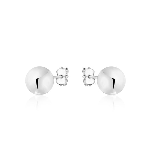 10K WHITE BALL STUD